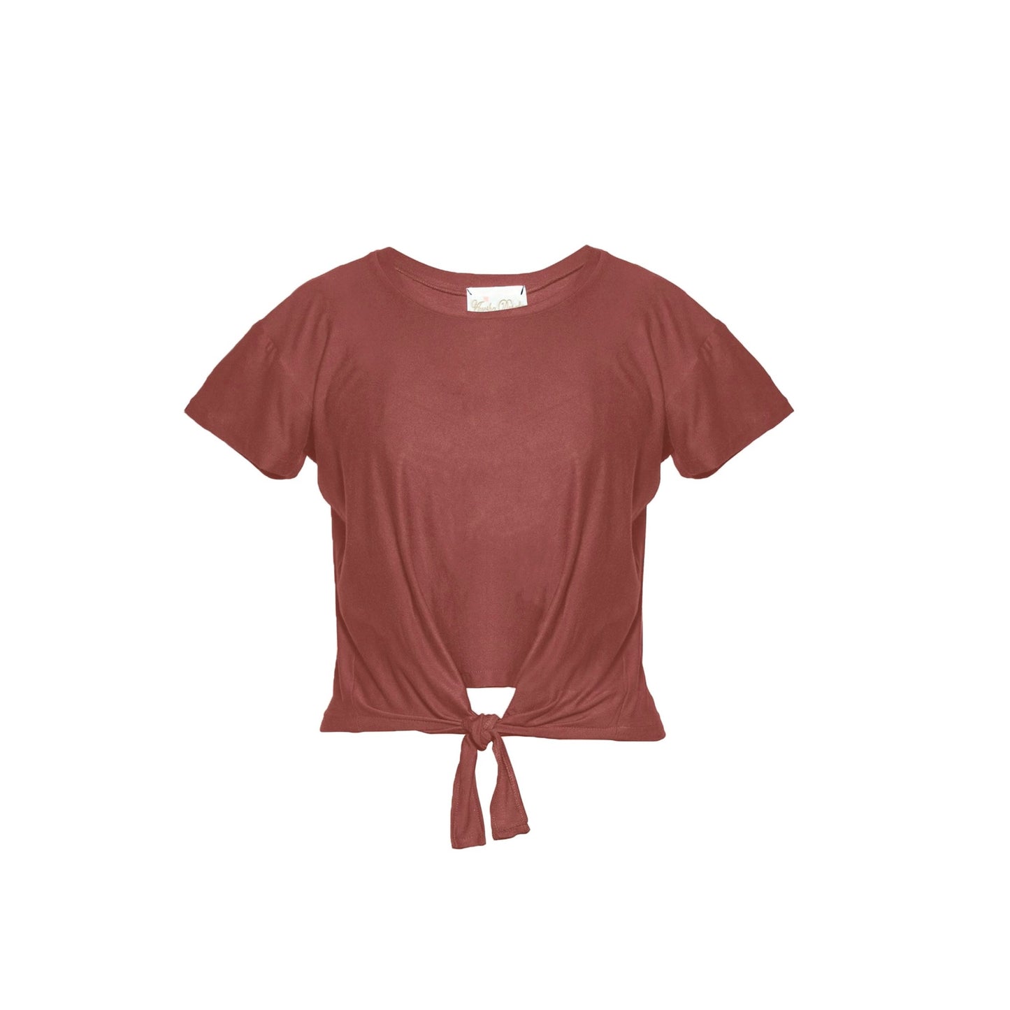 Cocoa Modal Soft Jersey Single Knot Tee