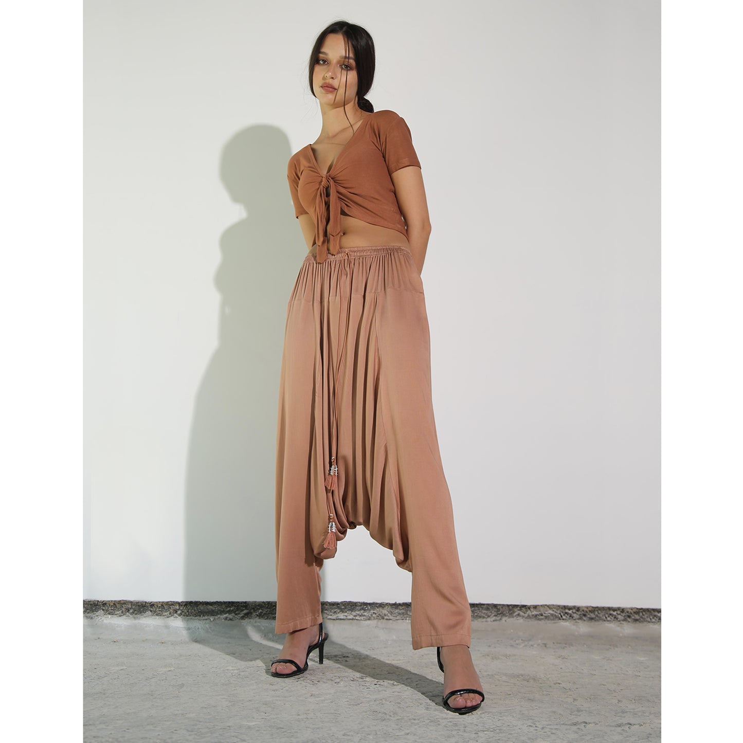 Terracotta Modal Feel Drop Crotch Pant