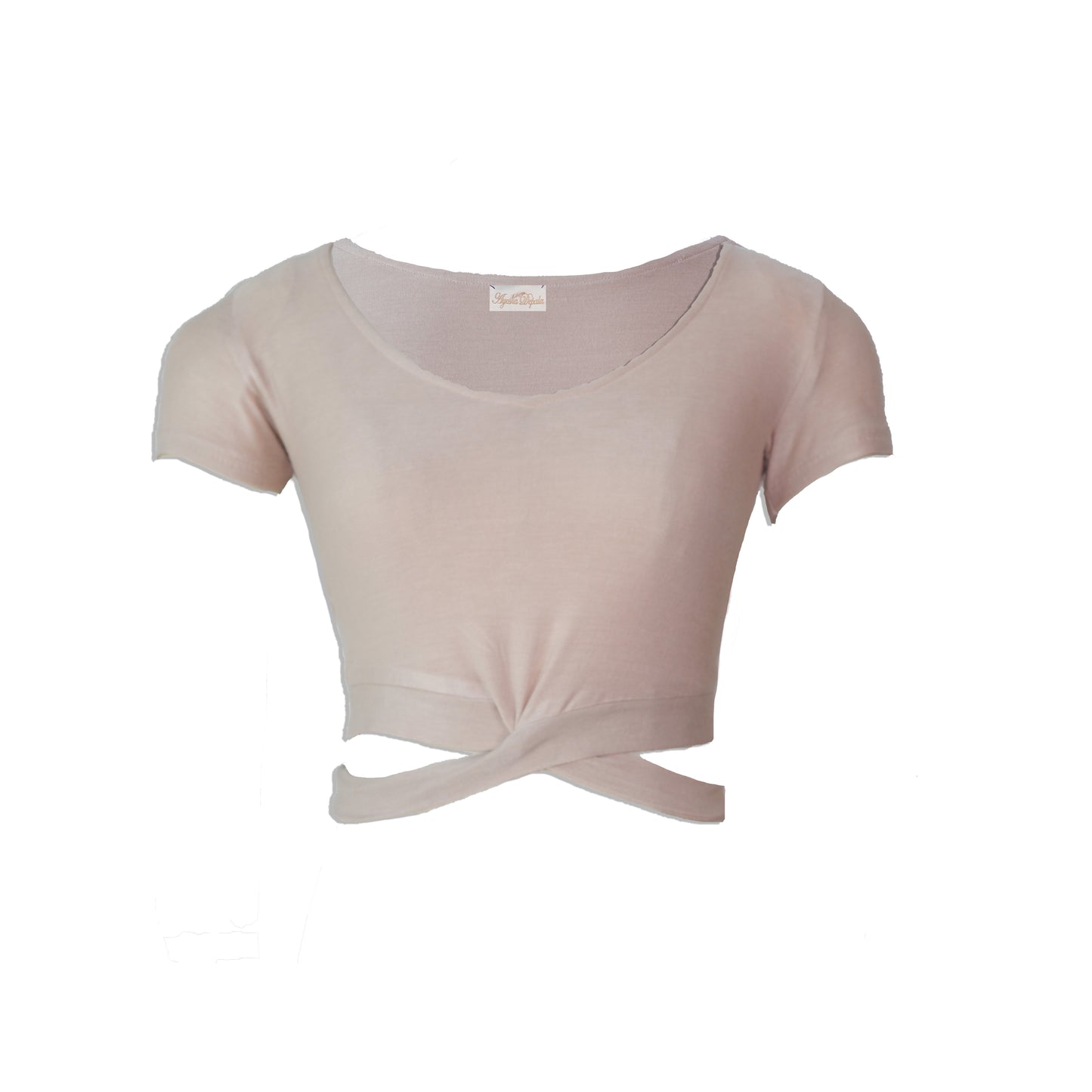 Nude Modal Soft Jersey Cut Out Crop Top