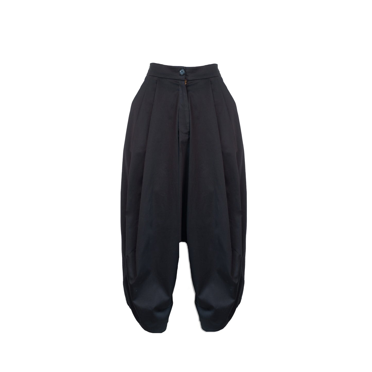 Black Cotton Garçon Pants