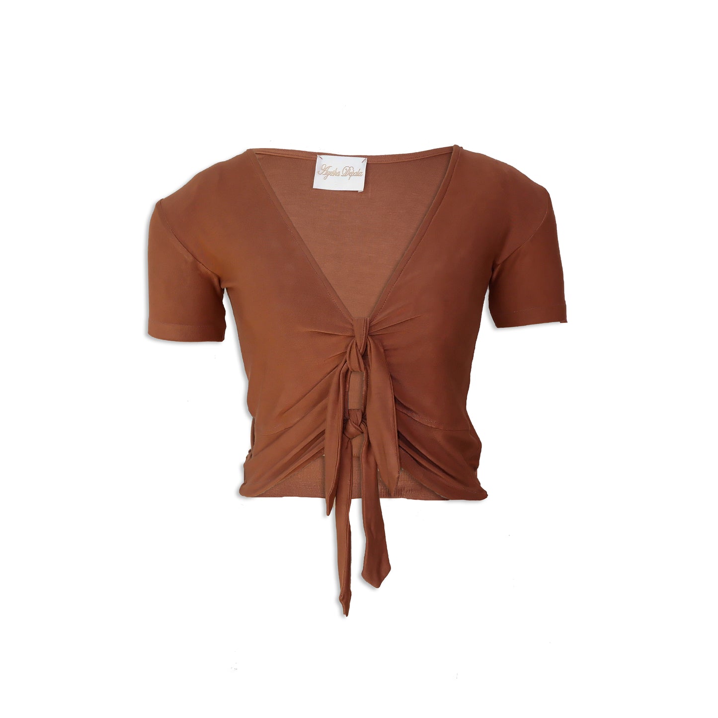 Terracotta Modal Soft Jersey Double Knot Tee